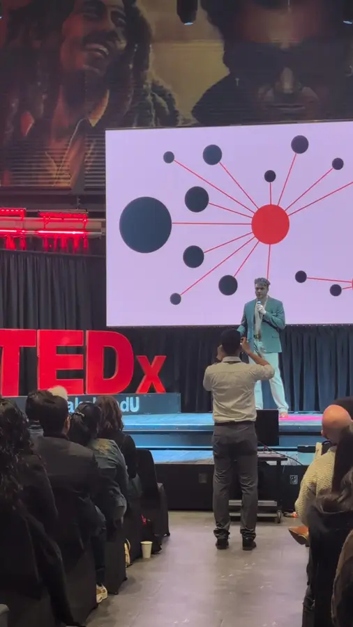 James McCormack presenting about artificial intelligence