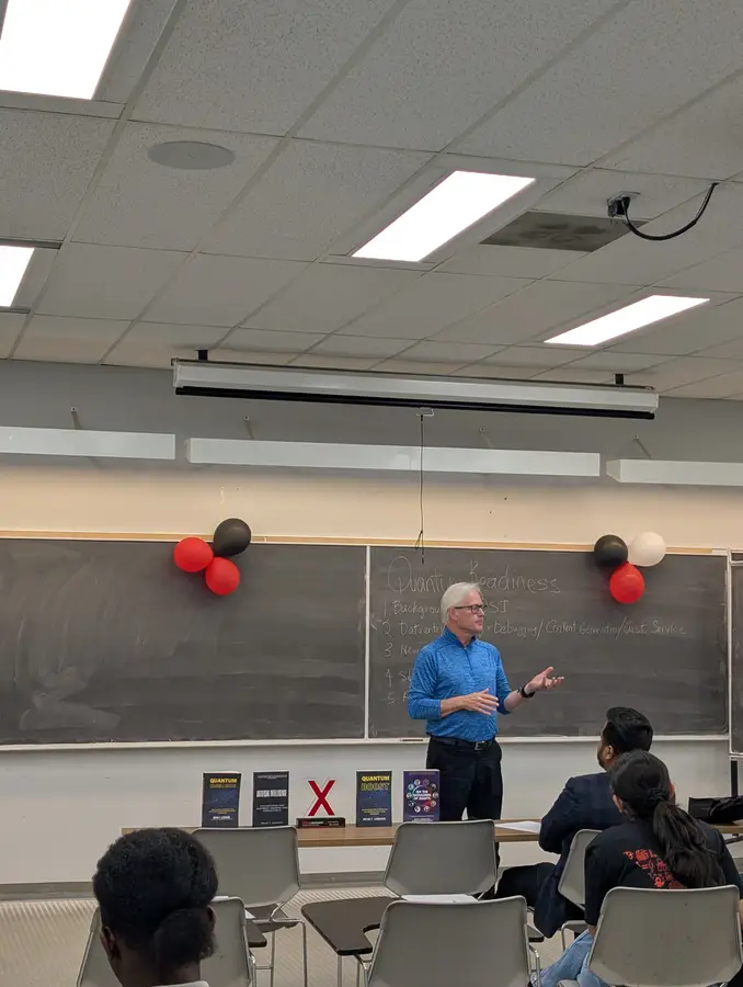 A workshop in a Lakehead University classroom